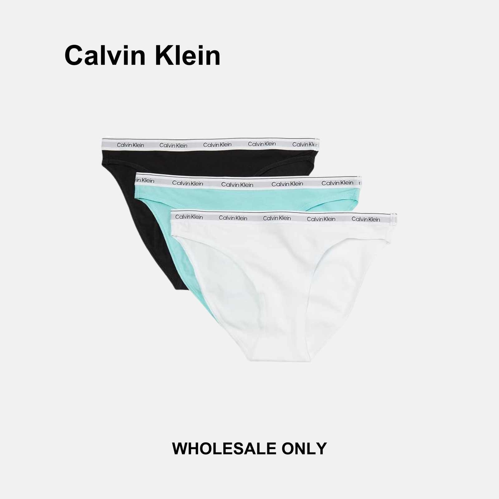 Calvin Klein Icon Logo 3 Pack Bikini Briefs - Image 2