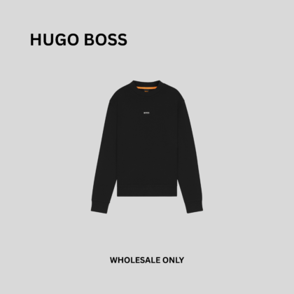 BOSS Relaxed-fit sweatshirt in cotton terry with contrast logo