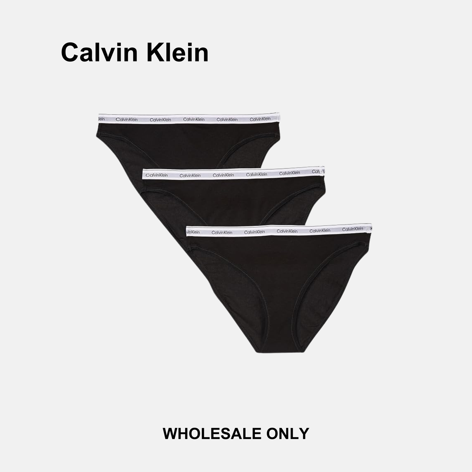 Calvin Klein Icon Logo 3 Pack Bikini Briefs - Image 3