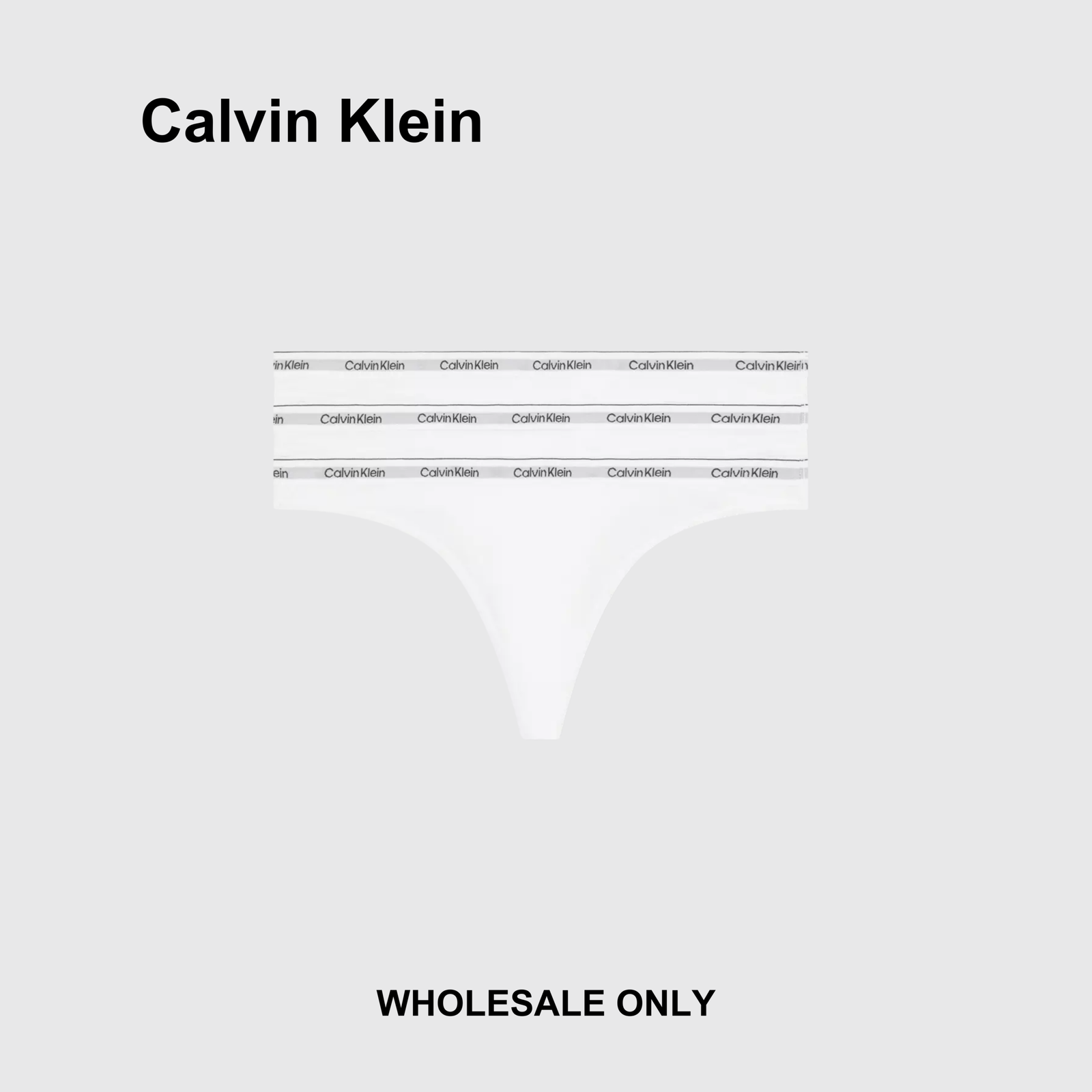 Calvin klein Icon Logo 3 Pack Thongs - Image 4