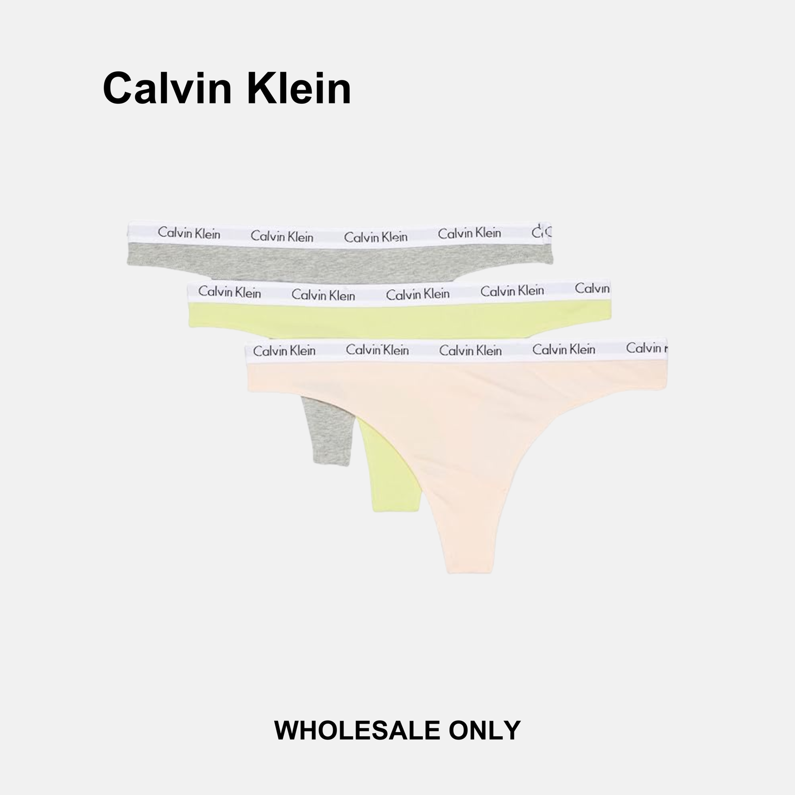 Calvin klein Icon Logo 3 Pack Thongs - Image 5