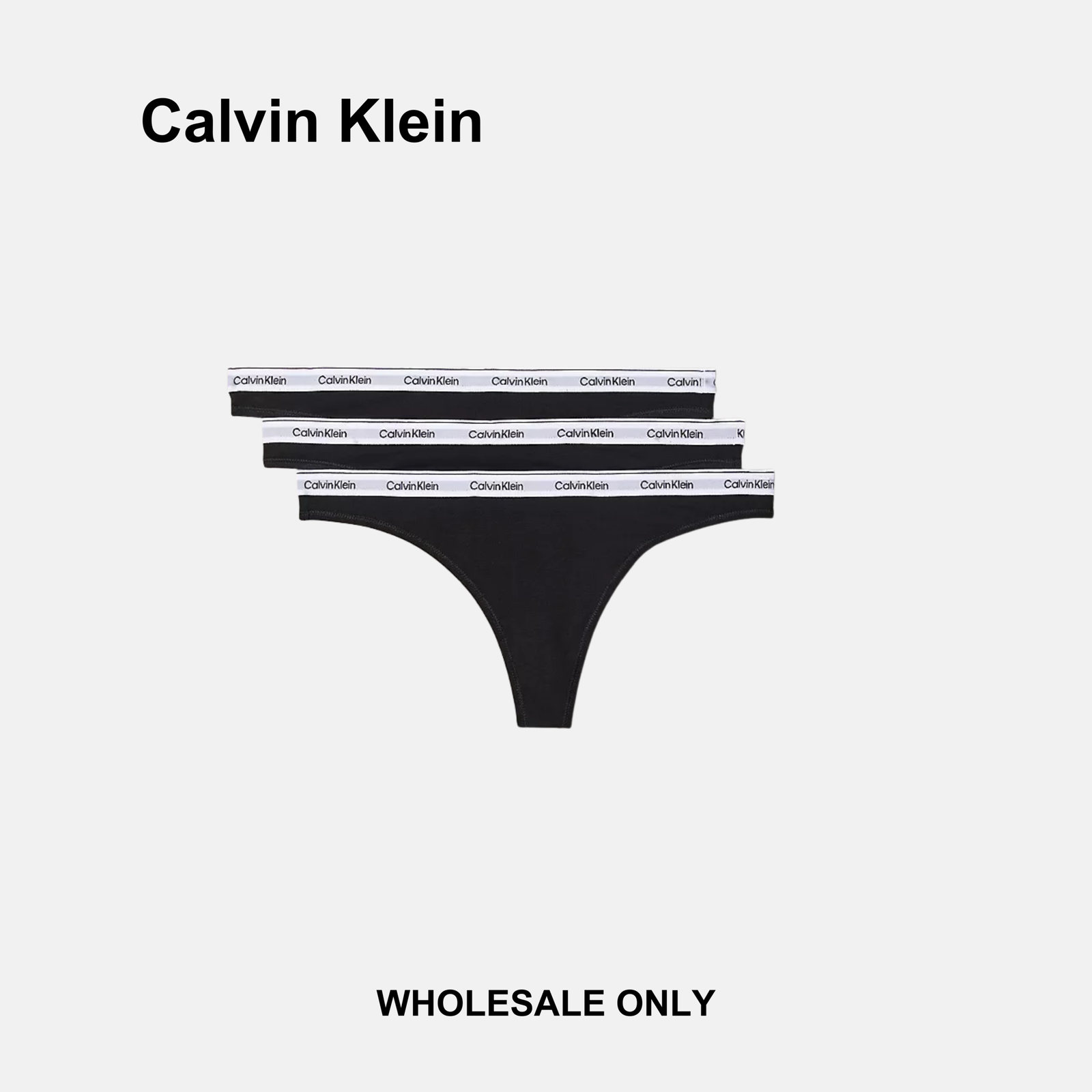 Calvin klein Icon Logo 3 Pack Thongs - Image 6