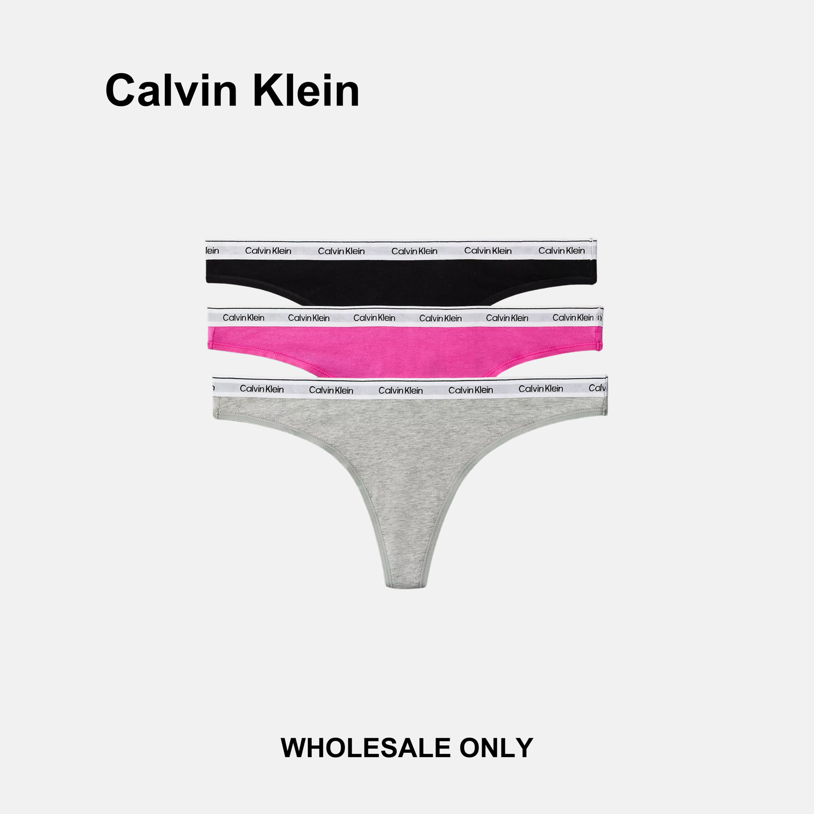 Calvin klein Icon Logo 3 Pack Thongs - Image 7
