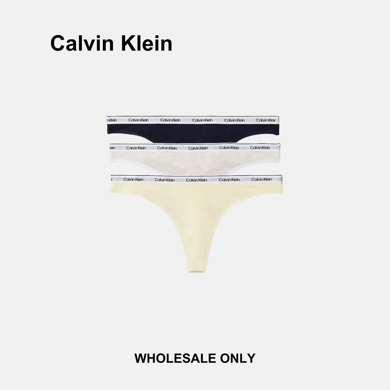 Calvin klein Icon Logo 3 Pack Thongs - Image 8