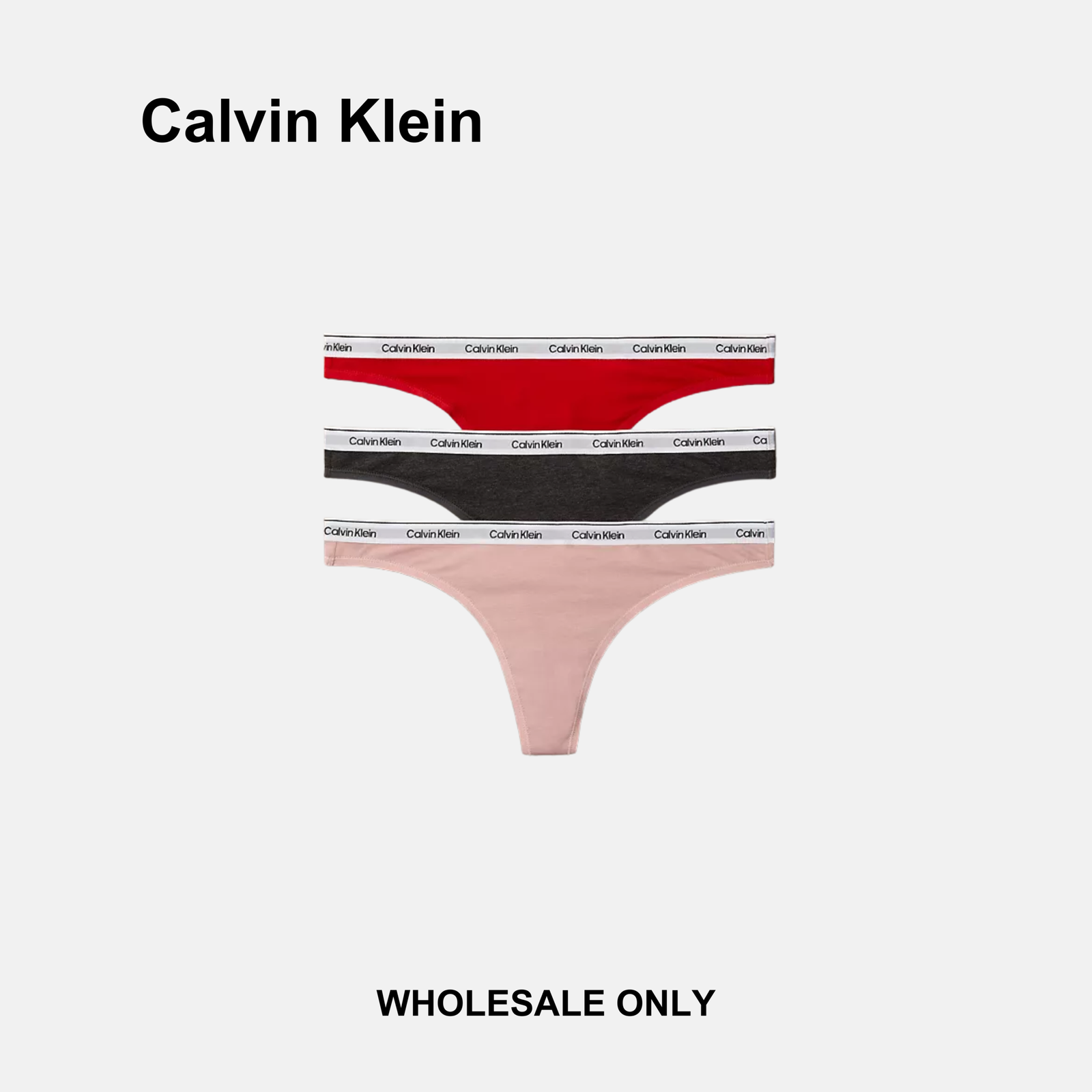 Calvin klein Icon Logo 3 Pack Thongs - Image 9